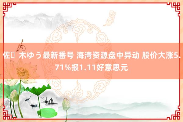 佐々木ゆう最新番号 海湾资源盘中异动 股价大涨5.71%报1.11好意思元