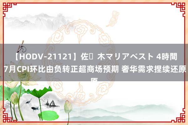 【HODV-21121】佐々木マリアベスト 4時間 7月CPI环比由负转正超商场预期 奢华需求捏续还原