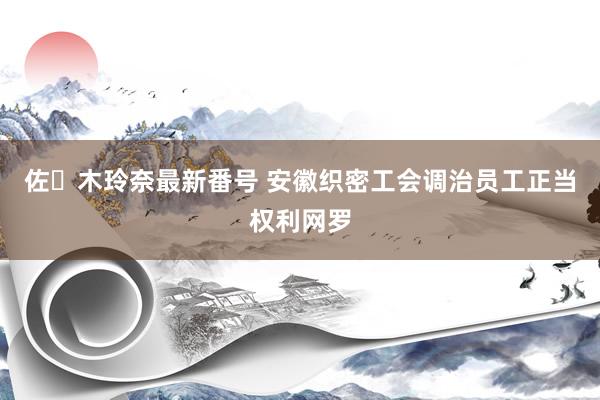 佐々木玲奈最新番号 安徽织密工会调治员工正当权利网罗